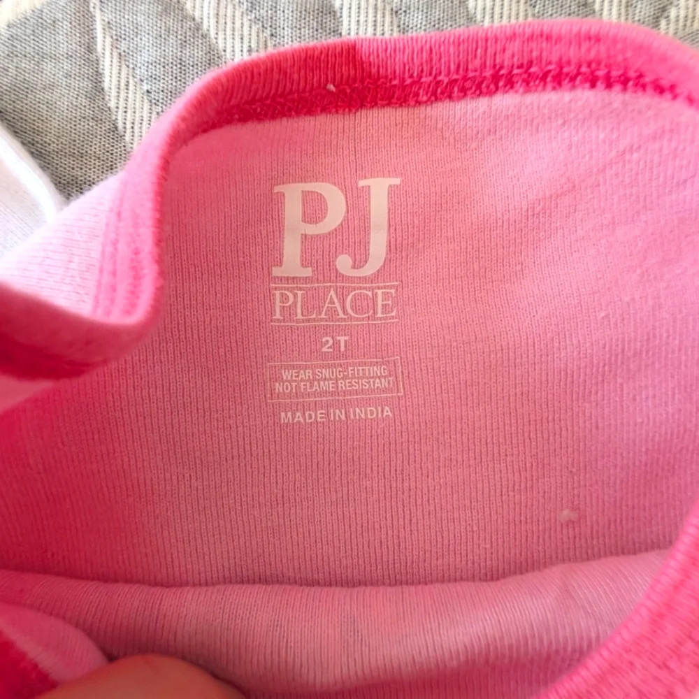 Bundle of 2 PJ Place & Le Top Bebe 100% Cotton Girl 2-piece Snug-Fit Pajamas Set - Picture 8 of 10